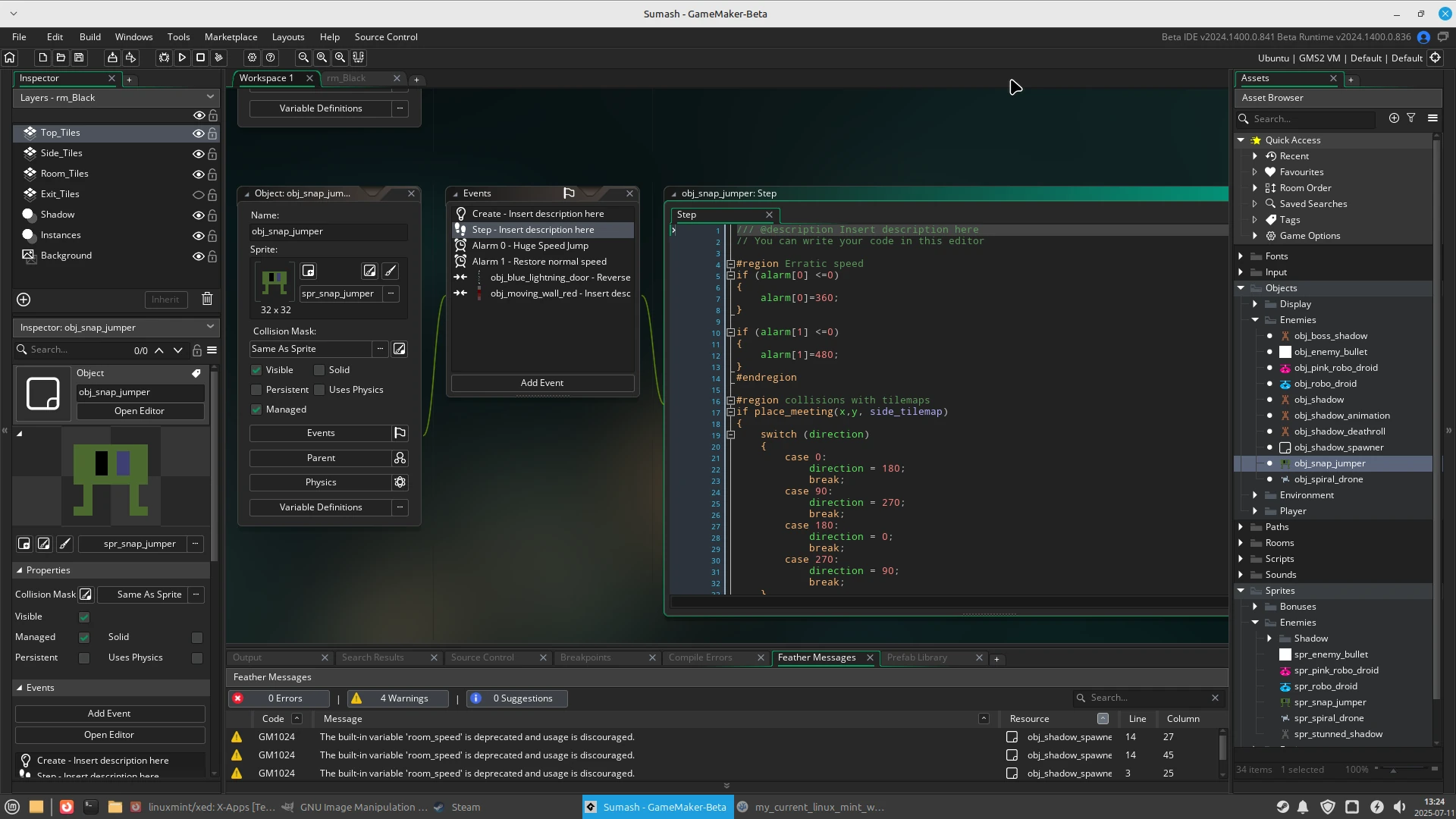 GameMaker game engine for Linux