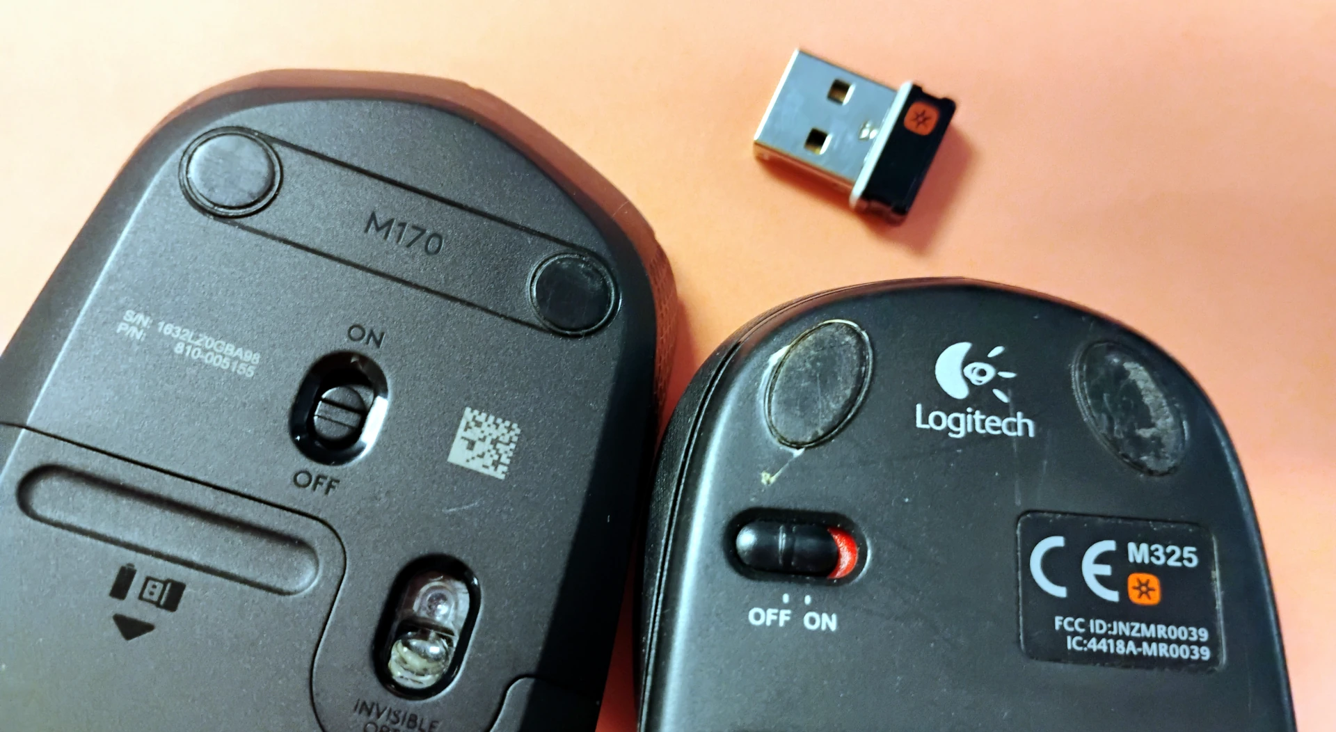 Logitech&rsquo;s non-unifying M170 mouse vs the unifying M325 mouse